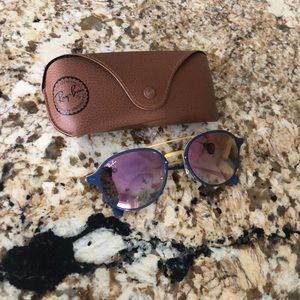 Ray Bans navy with gold embellishment